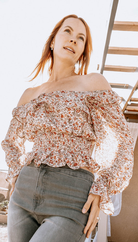 Clara Floral Top with